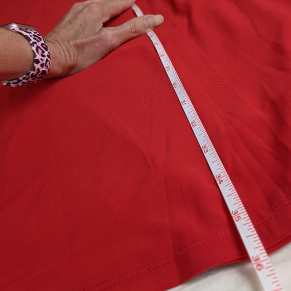 ☀️LAUREN Ralph Lauren NWT cold shoulder dress 8 red - Picture 17 of 17